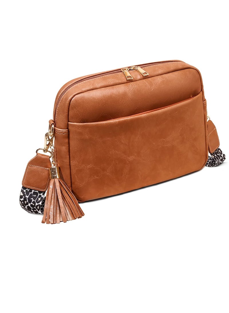 Excefore Crossbody Bags, Thick Strap Cross-body Bags, handbag for women Vegan Leather, Leather Crossbody Bag Suitable for going out shopping, ladies and girls - Image 1