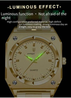 POEDAGAR New Ladies Watch Retro Style Luminous Square Quartz Watch 30M Waterproof  - Image 5