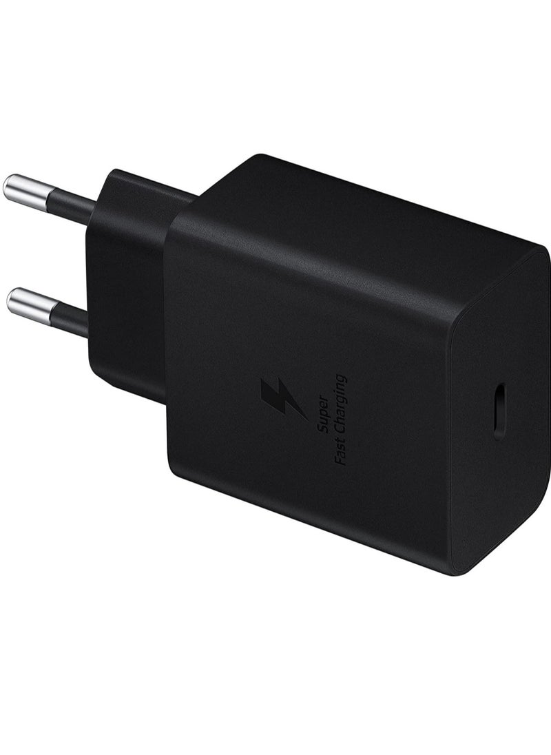 ELTRAZONE - Samsung 45W USB-C Super Fast Charging Wall Charger  45W - Black (US Version with Cable, Black - Image 1
