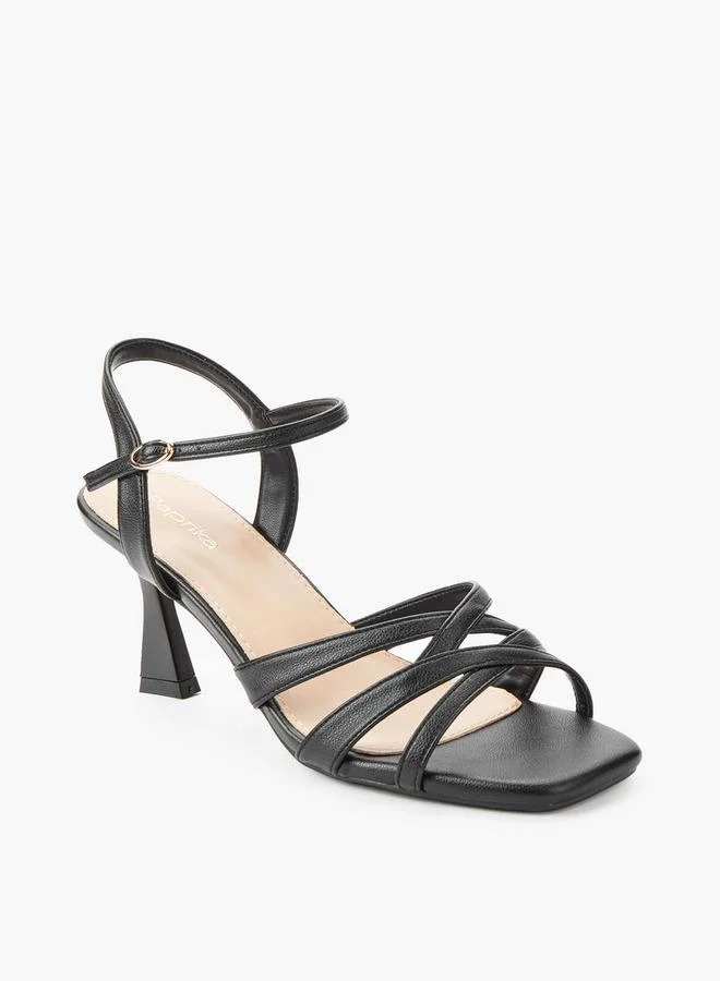 بابريكا Women Flared Heel Strap Sandals