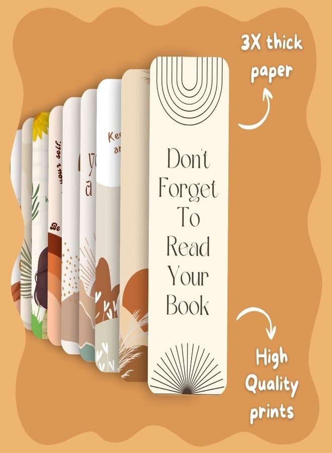 Funk You Store Bookmarks (Set of 15) Pinteresty Designs Bookmarks for Books, Gifting | Matte Laminated, Double-Sided Prints (6 x 2 inches) Quotes for Book Lovers, Novel, Library (Boho Aesthetic) - Image 4