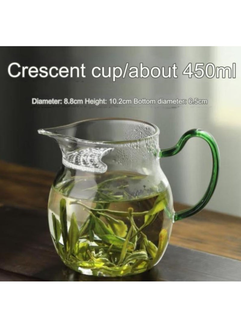Jingke Thickened crescent teacup, heat-resistant glass teacup, tea dispenser - Image 3