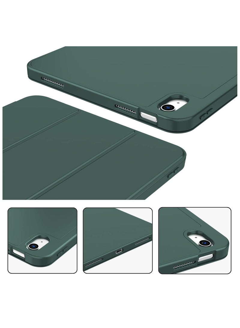 فوميمو حافظة لجهاز iPad (A16) 11 بوصة 2025/iPad 10 10.9 بوصة 2022، غطاء خلفي شفاف مع حامل قلم، وغطاء حافظة مع خاصية السكون/التنشيط التلقائي لجهاز iPad 10 10.9 بوصة 2022/iPad 11 11 بوصة 2025(أخضر) - Image 2