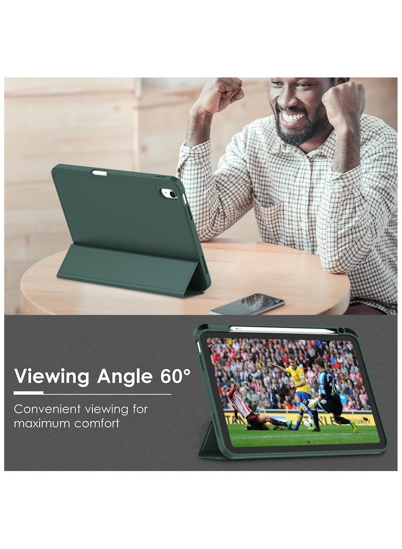 فوميمو حافظة لجهاز iPad (A16) 11 بوصة 2025/iPad 10 10.9 بوصة 2022، غطاء خلفي شفاف مع حامل قلم، وغطاء حافظة مع خاصية السكون/التنشيط التلقائي لجهاز iPad 10 10.9 بوصة 2022/iPad 11 11 بوصة 2025(أخضر) - Image 5