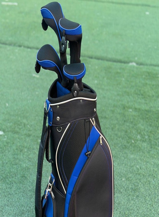 Andux 3 Pack Long Neck Golf Hybrid Club Head Covers Black/Blue - Image 5