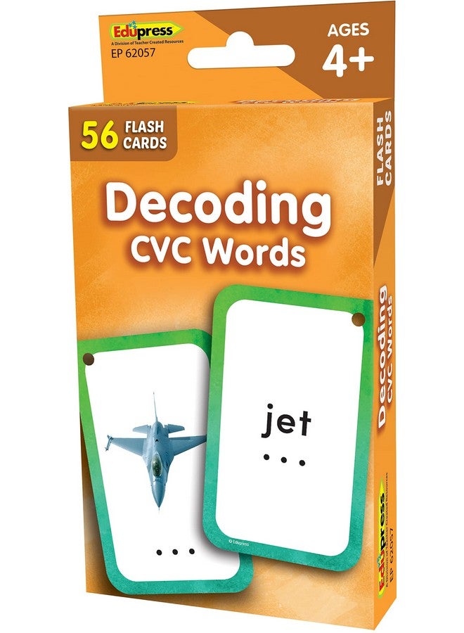 Teacher Created Resources Decoding CVC Words Flash Cards (EP62057), Medium - Image 5
