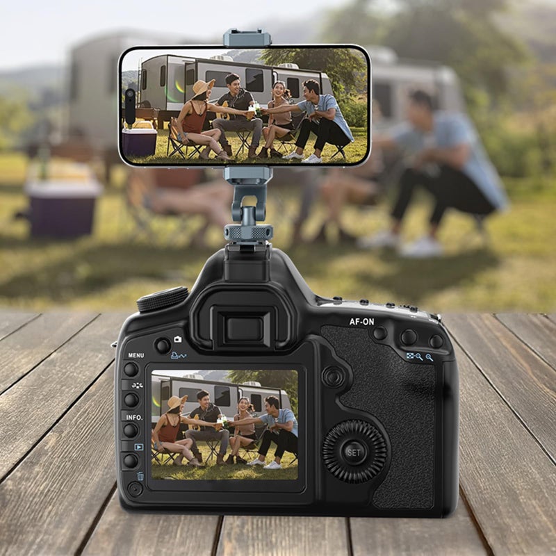 Aluminum Double Shoe Phone Mount Adjustable Clamp Lightweight For Photography Lighting Tripod - Image 3