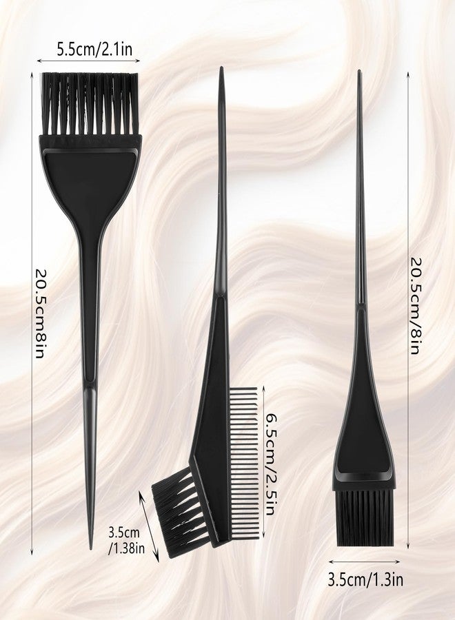 Bremorou Hair Coloring Brush Set 3Pcs Hair Dye Applicator Brush Hair Dye Brushes Tinting Comb Sharp Tail Comb Mixer Hair Dye Kit For Hair Tint Dying Coloring Applicator Tool Home And Salon Use - Image 2