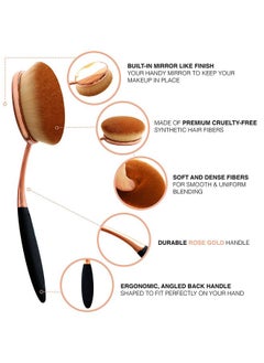 Yoseng Oval Foundation Brush Large Toothbrush Makeup Brushes Fast Flawless Application Liquid Cream Powder Foundation  - Image 3