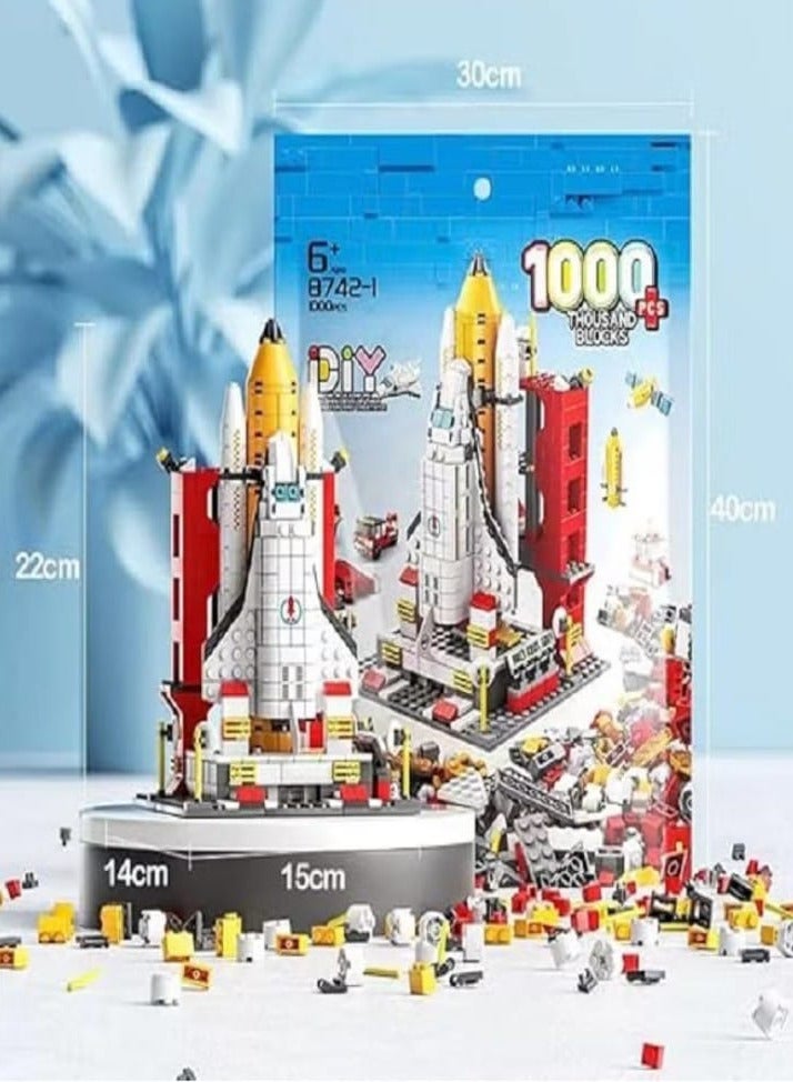 Spaceship Exploration Rocket Building Blocks Launcher Toys 6 in 1 Steam Space Building Blocks Kit Kids Birthday Gift (1000pcs) - Image 5
