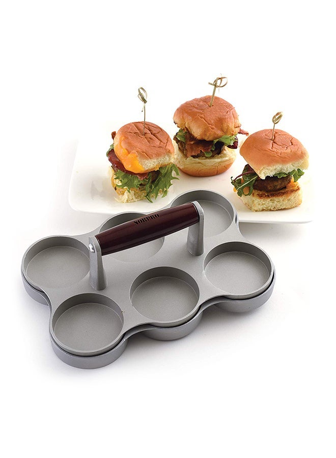 Triple Burger Press Hamburger Patties Maker Multicolour 25cm - Image 2