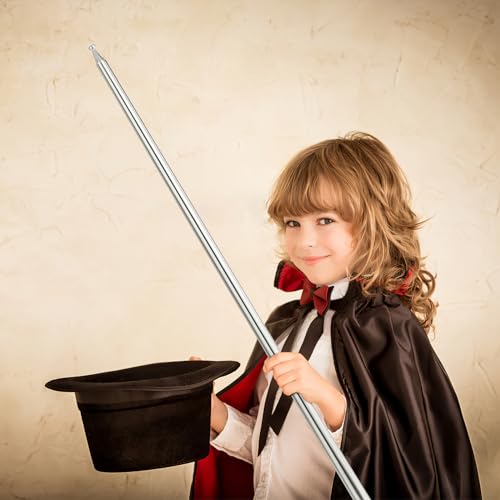 Healifty 2pcs Metal Appearing Cane: Magician Wand Retractable Collapsible Stick for Professional Stage Close- up Tricks Accessories - Image 4