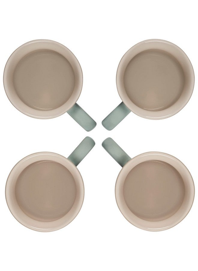 Le Creuset Le Creuset Stoneware Set of 4 Mugs, 14 oz. each, Sea Salt  - Image 3