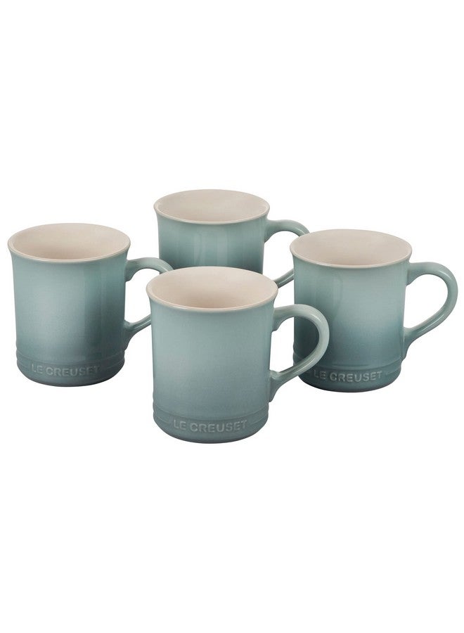Le Creuset Le Creuset Stoneware Set of 4 Mugs, 14 oz. each, Sea Salt  - Image 1