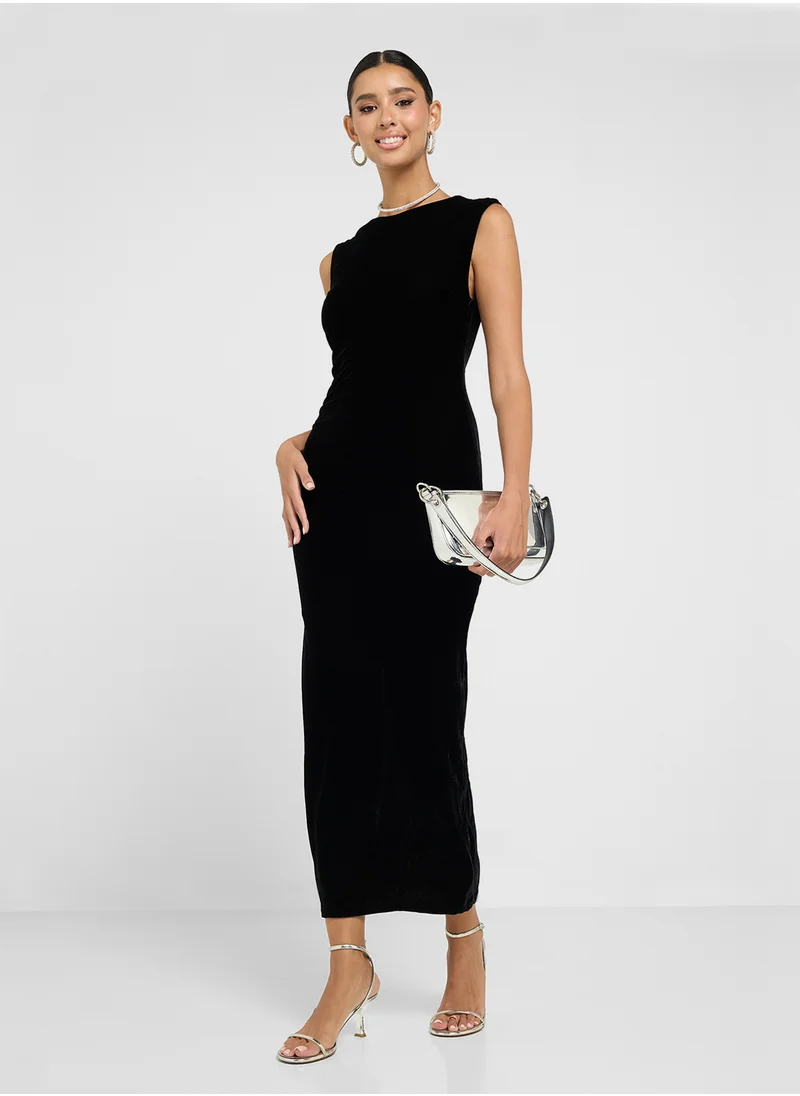 جينجر Draped Bodycon Dress