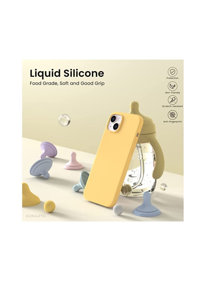 Compatible with iPhone 14 Case 6.1, Slim Liquid Silicone 3 Layers Full Phone Covered Soft Gel Rubber Case Protective Phone Cover 6.1 - Image 2