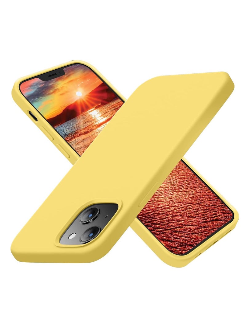 Compatible with iPhone 14 Case 6.1, Slim Liquid Silicone 3 Layers Full Phone Covered Soft Gel Rubber Case Protective Phone Cover 6.1 - Image 1