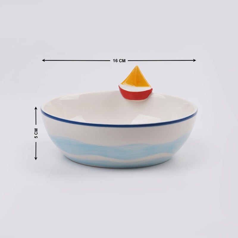 Home Centre Slate Stoneware Cereal Bowl - 530ml - Image 3
