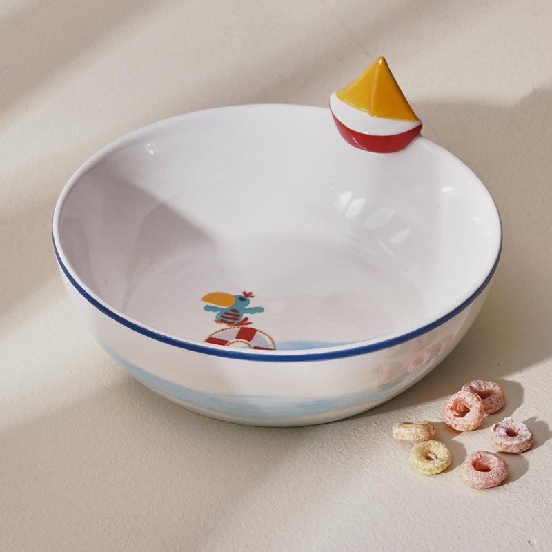 Home Centre Slate Stoneware Cereal Bowl - 530ml - Image 1