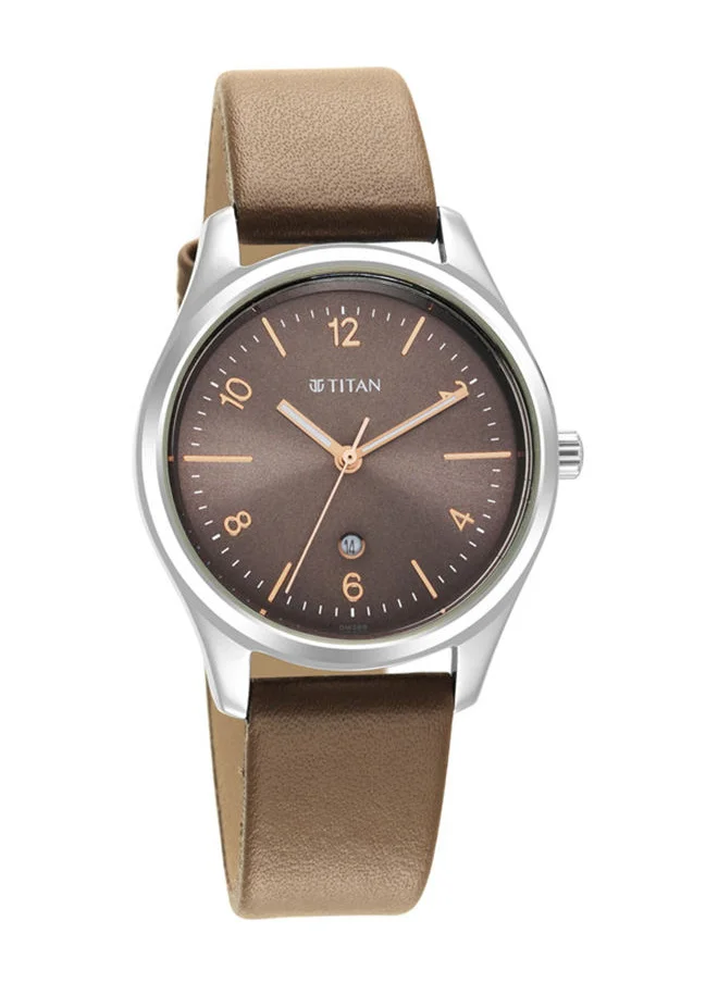 TITAN Leather Analog Wrist Watch 2639SL12