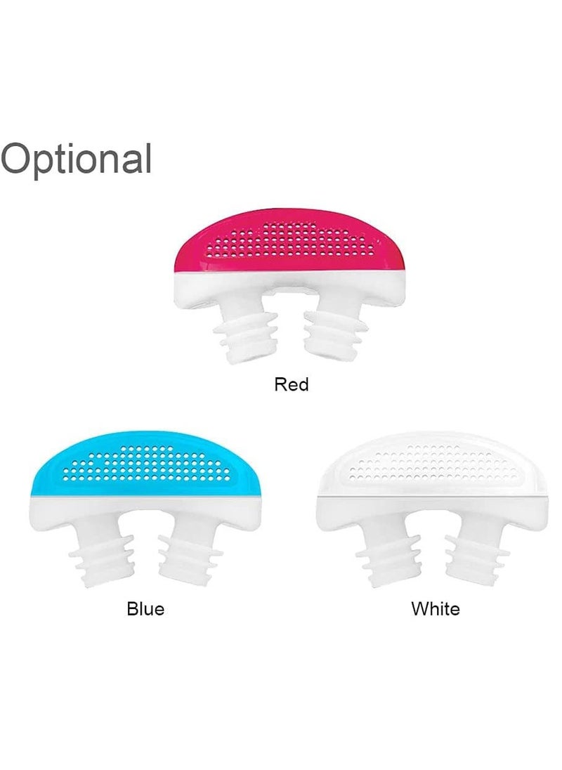 Yameem - Anti snoring solution Device, Upgraded 2-IN-1 Anti Snoring and Air Purifier Sleeping Breath Aid Nose Clip Snore Stopper to Ease Breathing Snoring,Natural and Comfortable Sleep (Red) - Image 1