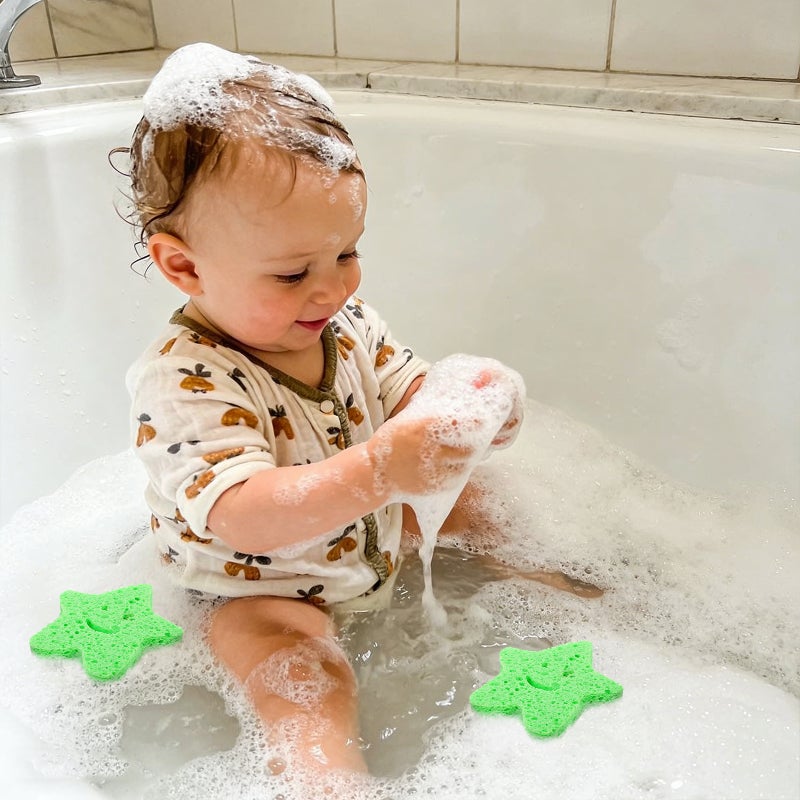 8 pcs Bath Shower Sponges Star Shaped Bathing Exfoliating Sponge Cute Exfoliating Body Scrubber - Image 4