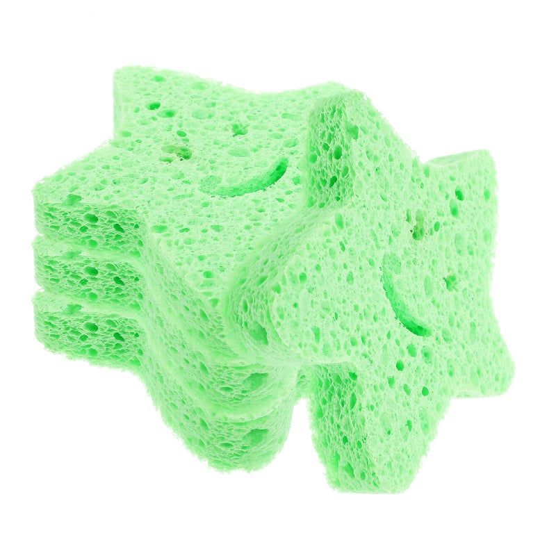 8 pcs Bath Shower Sponges Star Shaped Bathing Exfoliating Sponge Cute Exfoliating Body Scrubber - Image 5