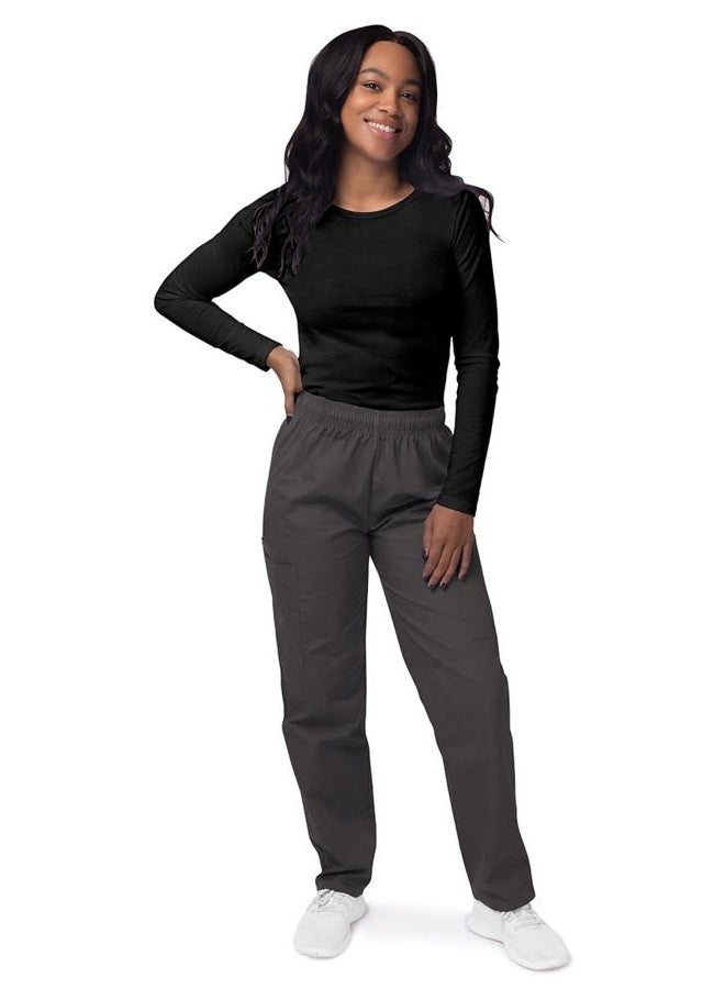 Sivvan Women's Comfort Long Sleeve T-Shirt/Underscrub Tee - S8500 - Black - L - Image 5