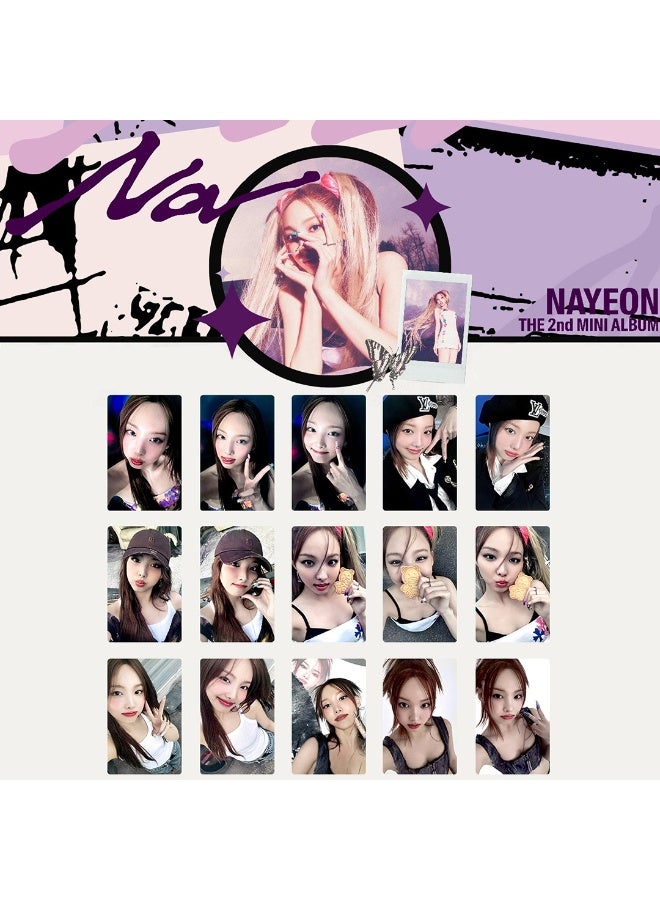 NIBEMINENT 5 Pcs Kpop TWICE - IM NAYEON Lomo Cards Card For Fans Collection Gifts - Image 2