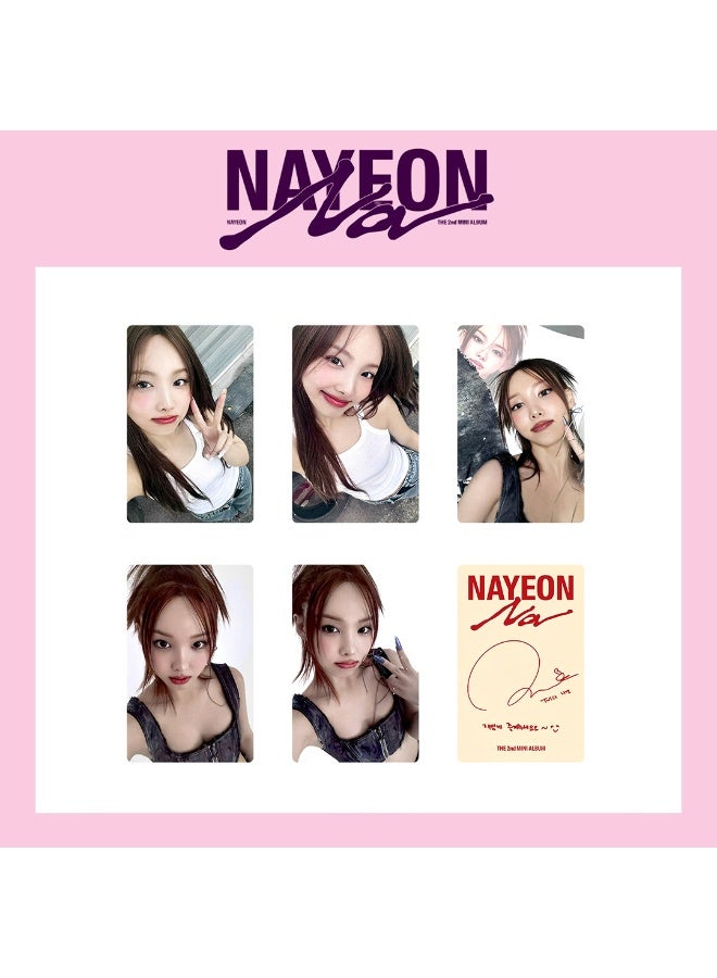 NIBEMINENT 5 Pcs Kpop TWICE - IM NAYEON Lomo Cards Card For Fans Collection Gifts - Image 1