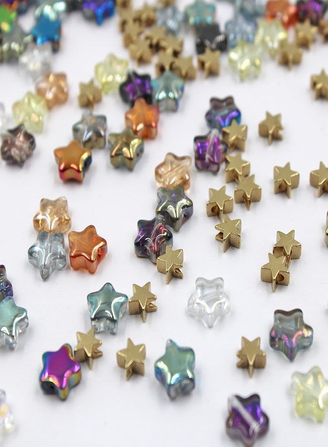 findTop 300 PCS Multicolor Star Spacer Beads for Arts Crafts DIY Jewelry Making - Image 2
