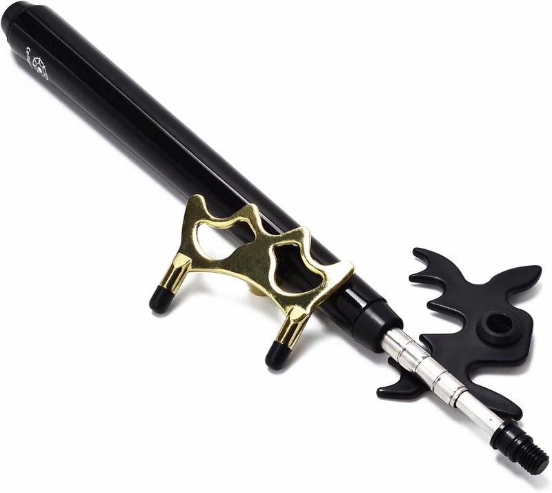 Collapsar Retractable Billiards Pool Cue Stick Bridge with Removable Metal Bridge Head,Billiards Pool Cue Accessory for Pool Table - Image 1