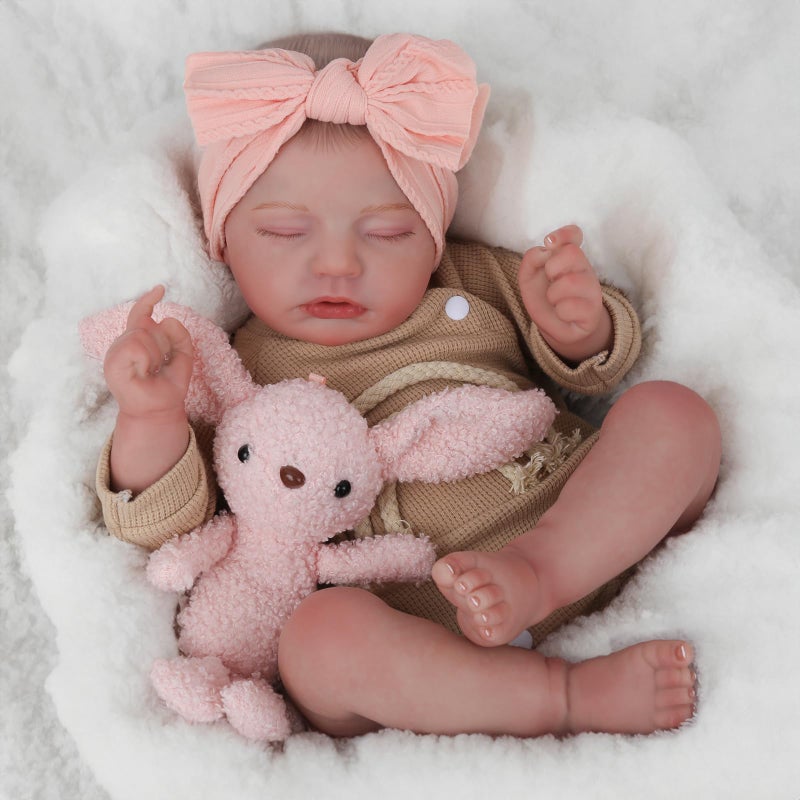 CHAREX Realistic Newborn Baby Dolls - 20 Inch Sleeping Soft Reborn Doll, Handcrafted Weighted Newborn Doll, Toys for Ages 3 and Up - Image 1