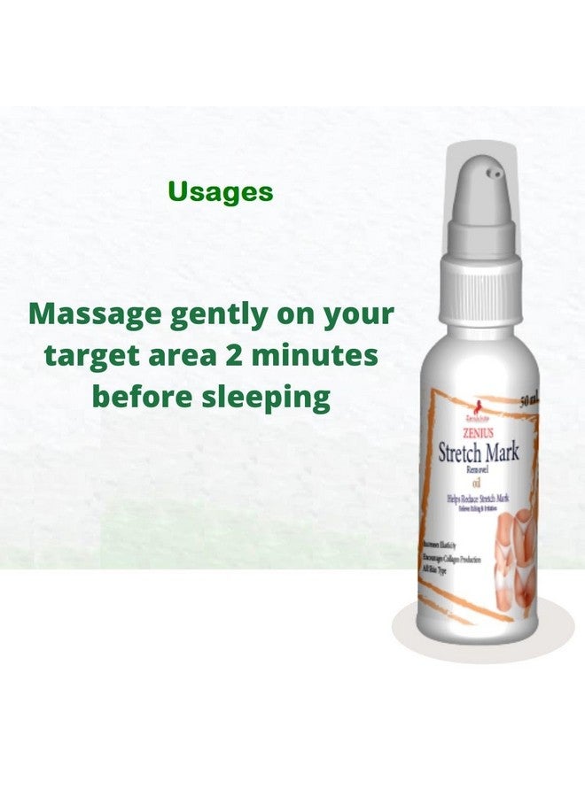 ZENIUS Stretch Mark Oil for pregnant ladies & new mothers, lightweight oil for stretch mark removal & prevention, smooth, silky & non greasy, Stretch Marks Removal Oil for Pregnancy, 50ml - Image 2