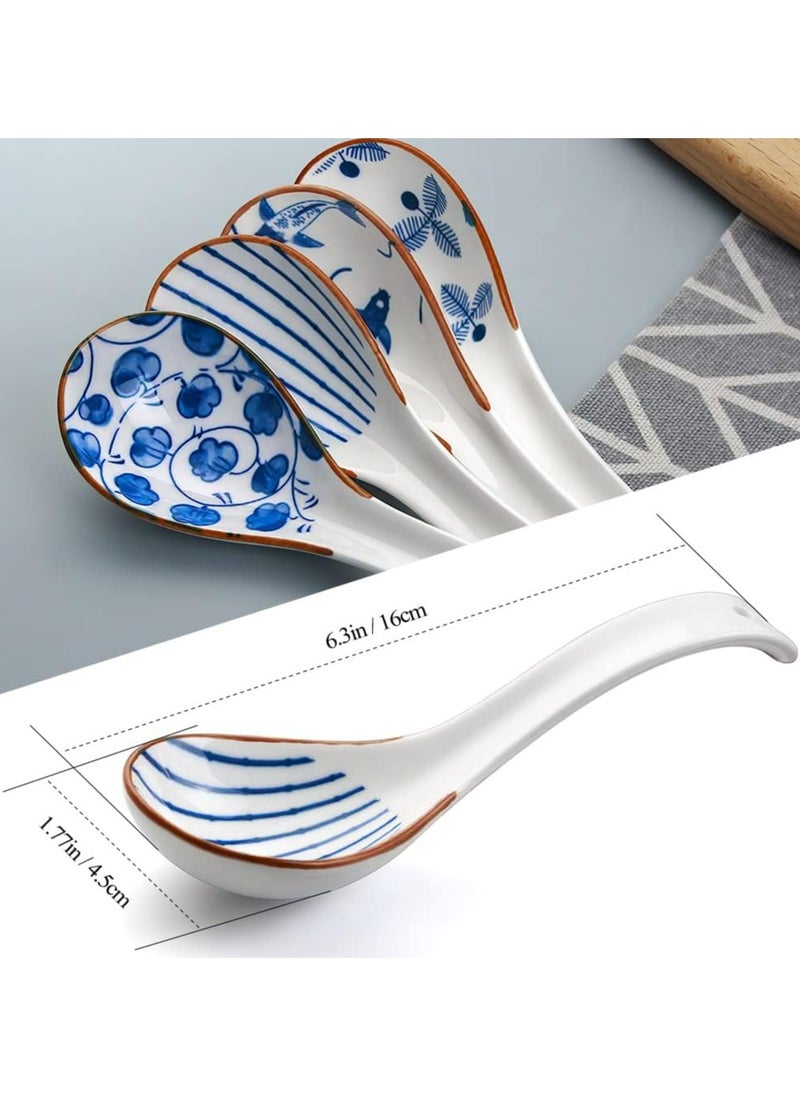 Oasisgalore - Porcelain Soup Spoons,Set of 4 - Image 1