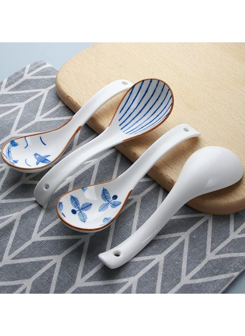 Oasisgalore - Porcelain Soup Spoons,Set of 4 - Image 1