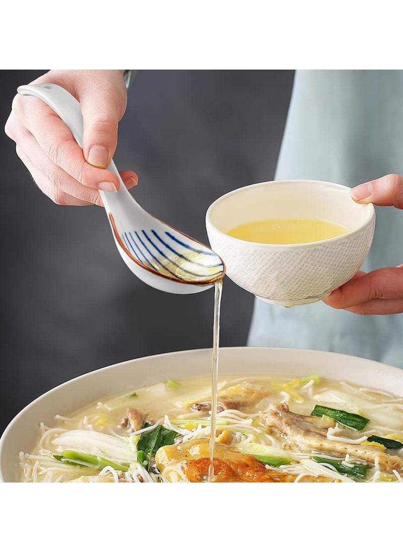 Oasisgalore - Porcelain Soup Spoons,Set of 4 - Image 1