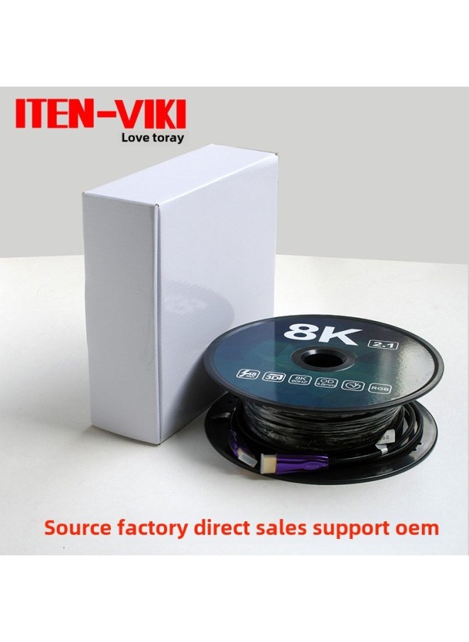 HDMI Fiber Line 2.1 Version 8k60Hz Computer Set-top Box Connected To Hd Line TV Projection HDMI Line-Color:1.8m