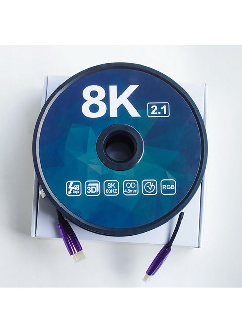 HDMI Fiber Line 2.1 Version 8k60Hz Computer Set-top Box Connected To Hd Line TV Projection HDMI Line-Color:1.8m