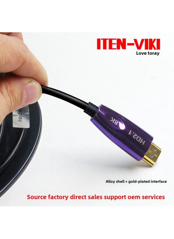 HDMI Fiber Line 2.1 Version 8k60Hz Computer Set-top Box Connected To Hd Line TV Projection HDMI Line-Color:1.8m
