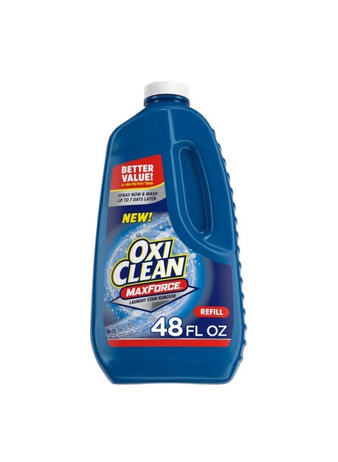 OxiClean Max Force Laundry Stain Remover Spray Refill, 48 fl oz