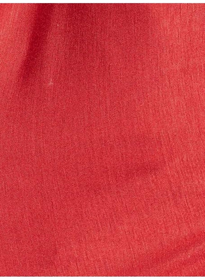 Jersey Stretch Shailah Hijab – Soft Chilly Red Islamic Headscarf and Shawl - Image 4