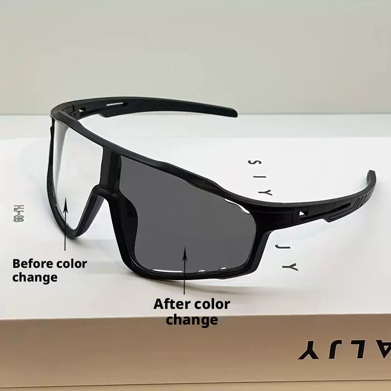 Sports Cycling Sunglasses with Photochromic Lens, UV400 Protection - Image 3