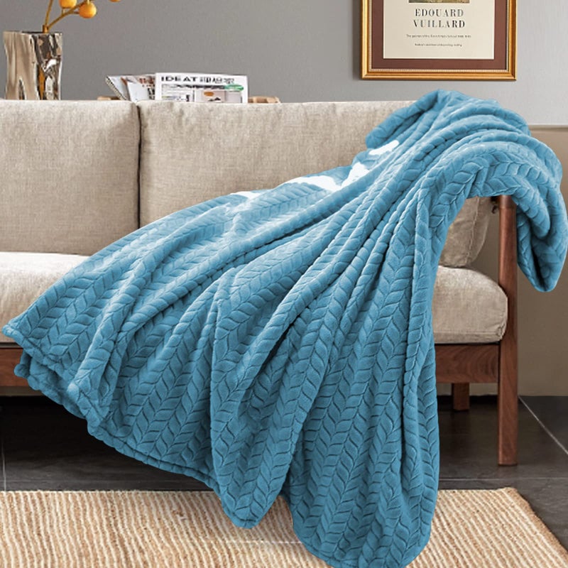 Inhand Fleece Throw Blankets  Super Soft Flannel Cozy Blankets for Adults  Washable Lightweight Fuzzy Blanket for Couch Sofa Bed Office  Throw Size Warm Plush Blankets for All Season (50"" - Image 4