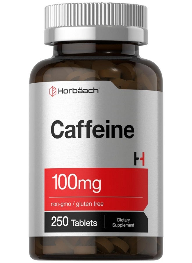 Horbäach Caffeine Pills 100mg | 250 Tablets | Vegetarian Formula | Non-GMO, Gluten Free Supplement - Image 1