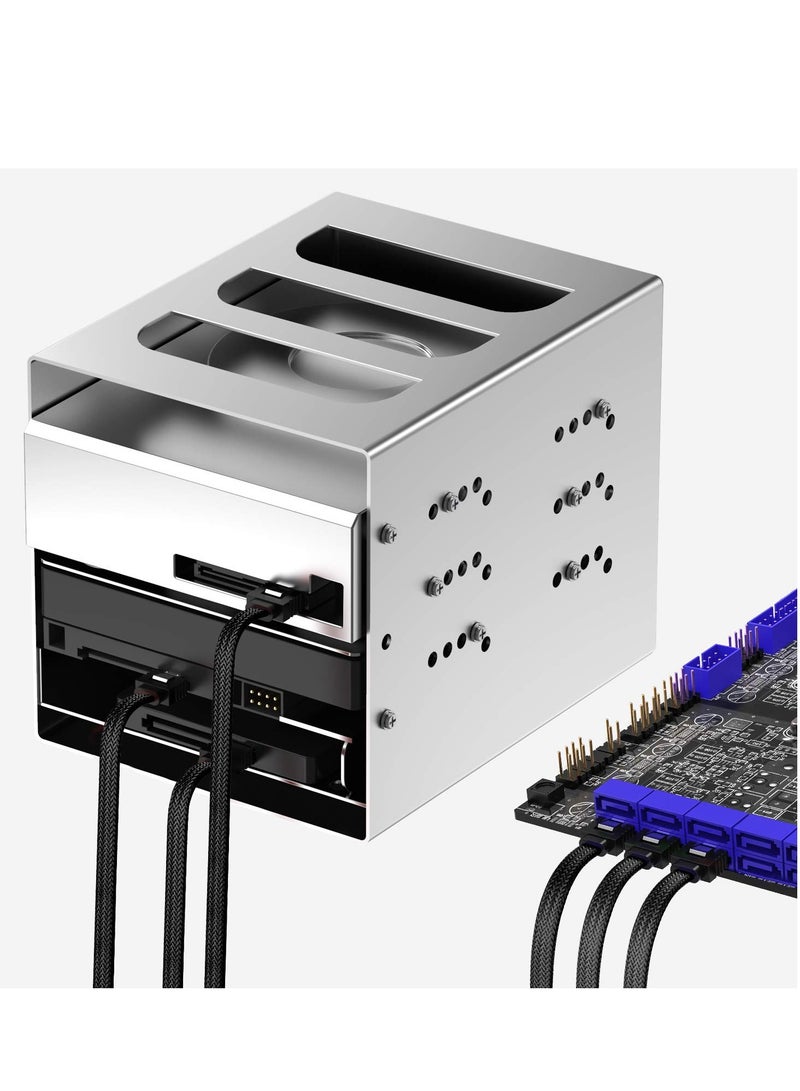 5 Pack 90 Degree Right Angle SATA Cable 6Gbps Data Transmission Locking Latch 50cm for HDD SSD CD Drive Black - Image 5