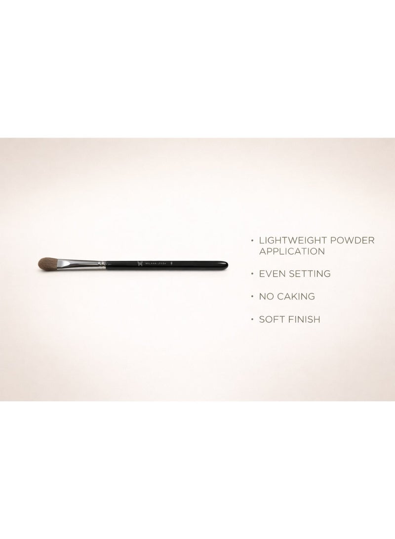Precision Under Eye Setting Brush for Loose Powder, Small Makeup Brush for Concealer Setting, Flawless Crease-Free Finish - Image 3