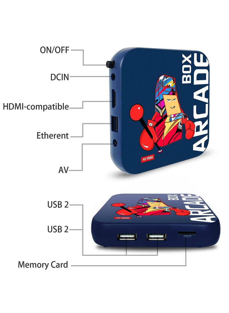 Generic - Arcade Box Game Console for PS1/DC/Naomi 64GB/128GB Classic Retro 33000+ Games Super Console 4K HD Display on TV Projector Monitor (128G) - Image 1