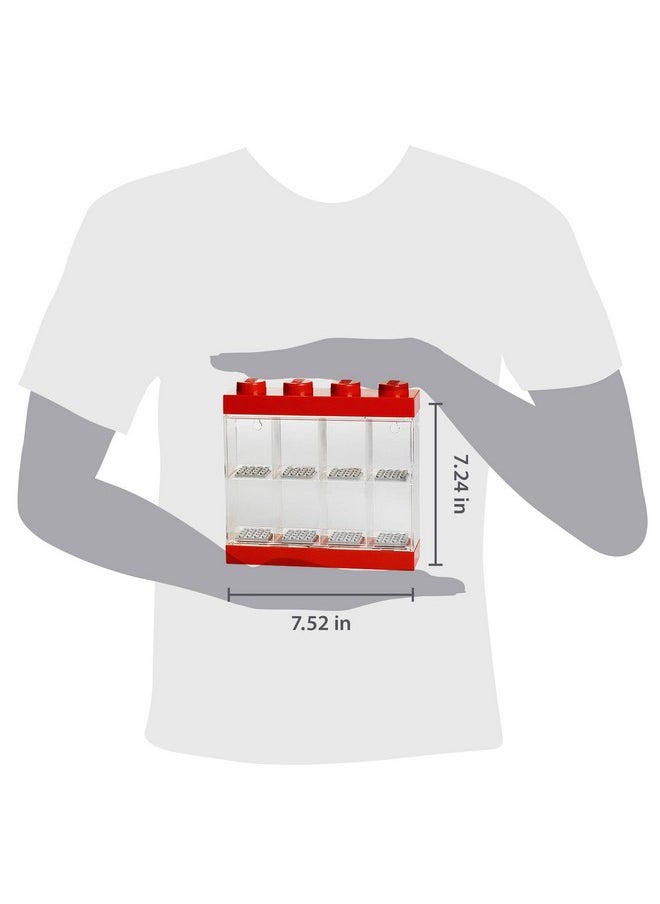 Room Copenhagen Room Copenhagen LEGO Minifigure Display Case, Stackable Storage Container for Collectible Figurines, 4 Stud, Bright Red  - Image 2