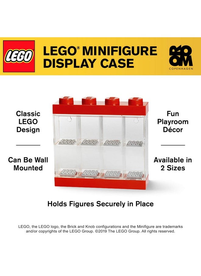Room Copenhagen Room Copenhagen LEGO Minifigure Display Case, Stackable Storage Container for Collectible Figurines, 4 Stud, Bright Red  - Image 4